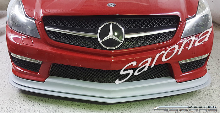 Custom Mercedes SL  Convertible Front Add-on Lip (2003 - 2012) - $2900.00 (Part #MB-060-FA)